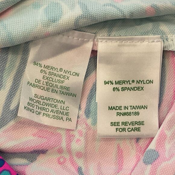 Lilly Pulitzer Nadine UPF 50+ Dress Small Multi Pink Green Print Resort Shift - Picture 7 of 9
